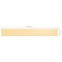 VIDAXL Ecran de balcon Blanc et jaune 75x600 cm Tissu Oxford