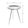 Voir la diapositive 3 : Paris Prix Table d'Appoint Design  Viledo  54cm Argent