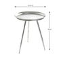 Voir la diapositive 3 : Paris Prix Table d'Appoint Design  Viledo  54cm Argent
