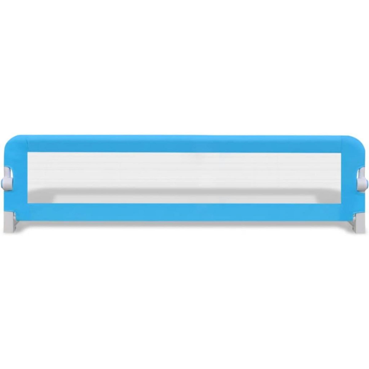 VIDAXL Barriere de lit de securite pour tout-petits 2pcs Bleu 150x42cm