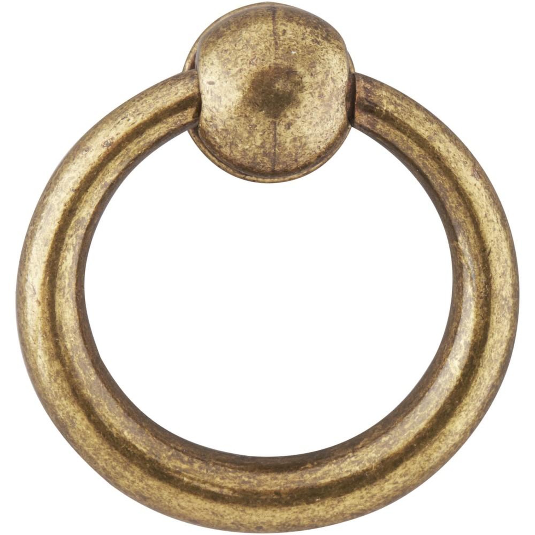 CENTRALE BRICO Bouton de meuble Rond vieil or zamak H.36 x l.35 x P.13 mm