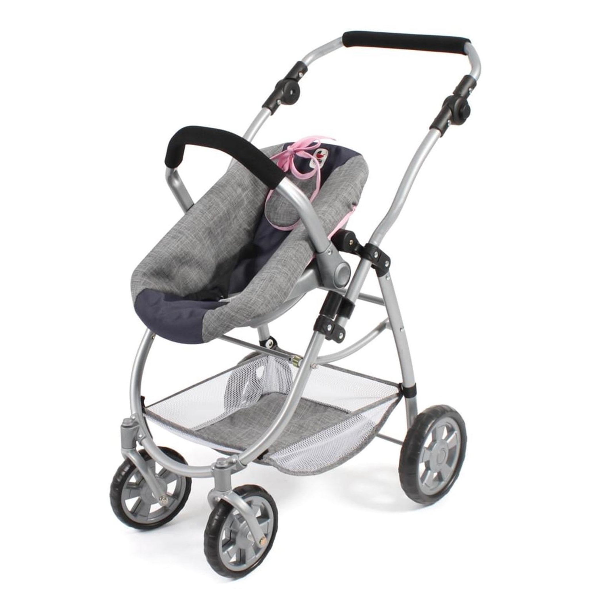 Voir la diapositive 4 : BAYER CHIC 2000 Poussette pour poupées, 3 en 1 EMOTION - Gris-bleu marine