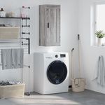 VIDAXL Armoire murale sonoma gris 34,5x34x90 cm bois d'ingenierie