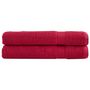 Voir la diapositive 1 : VIDAXL Serviettes de sauna de qualité supérieure SOLUND 2 pcs rouge