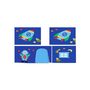 Voir la diapositive 4 : Paris Prix Lit Enfant Toboggan & Tente  Scott Astro  90x200cm Blanc