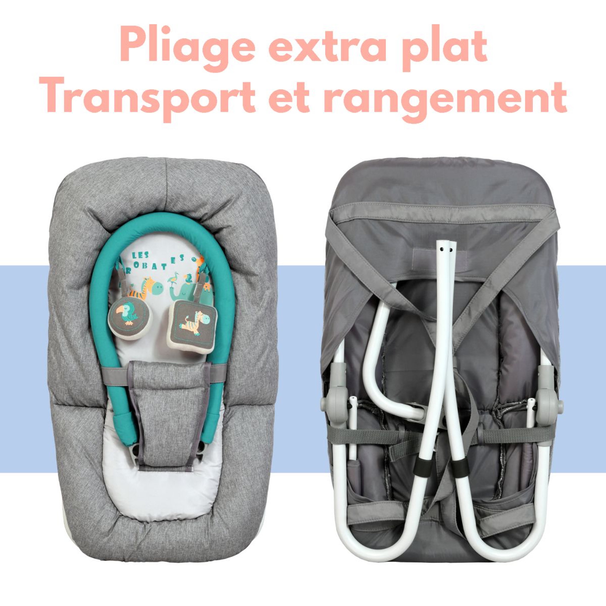 Voir la diapositive 7 : BAMBISOL Transat multipostions avec arche 
