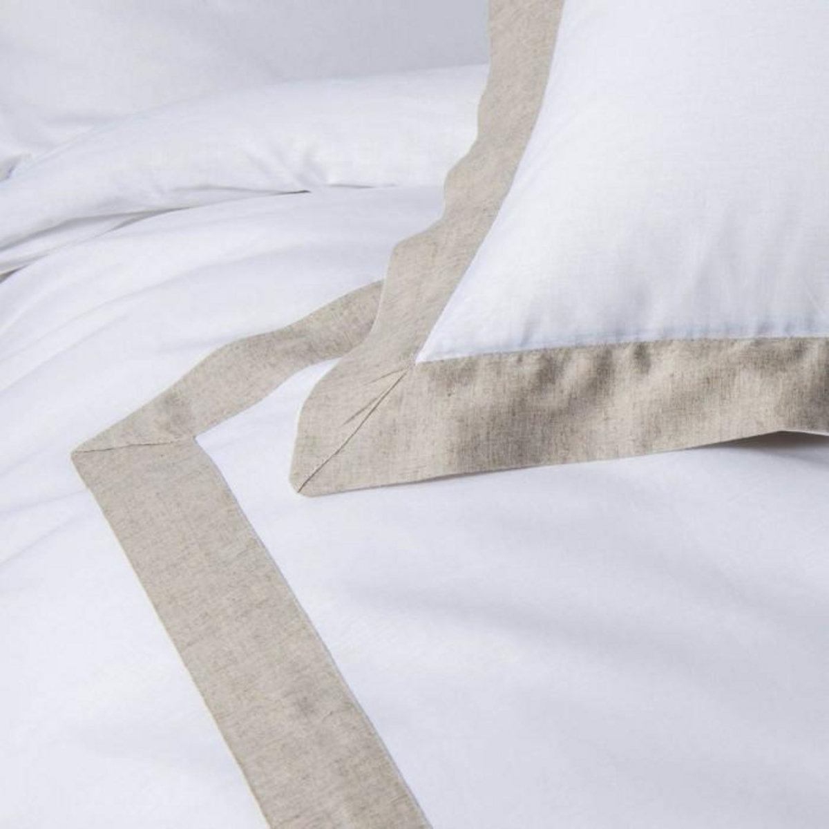 Paris Prix Parure de Lit 3 Pièces  Lauraline  240x220cm Blanc