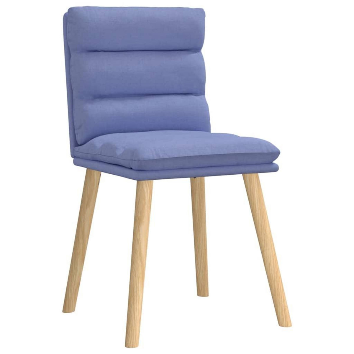 VIDAXL Chaises a manger lot de 4 bleu jean tissu