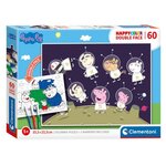 CLEMENTONI Clementoni Puzzle & Color Peppa Pig, 60st.
