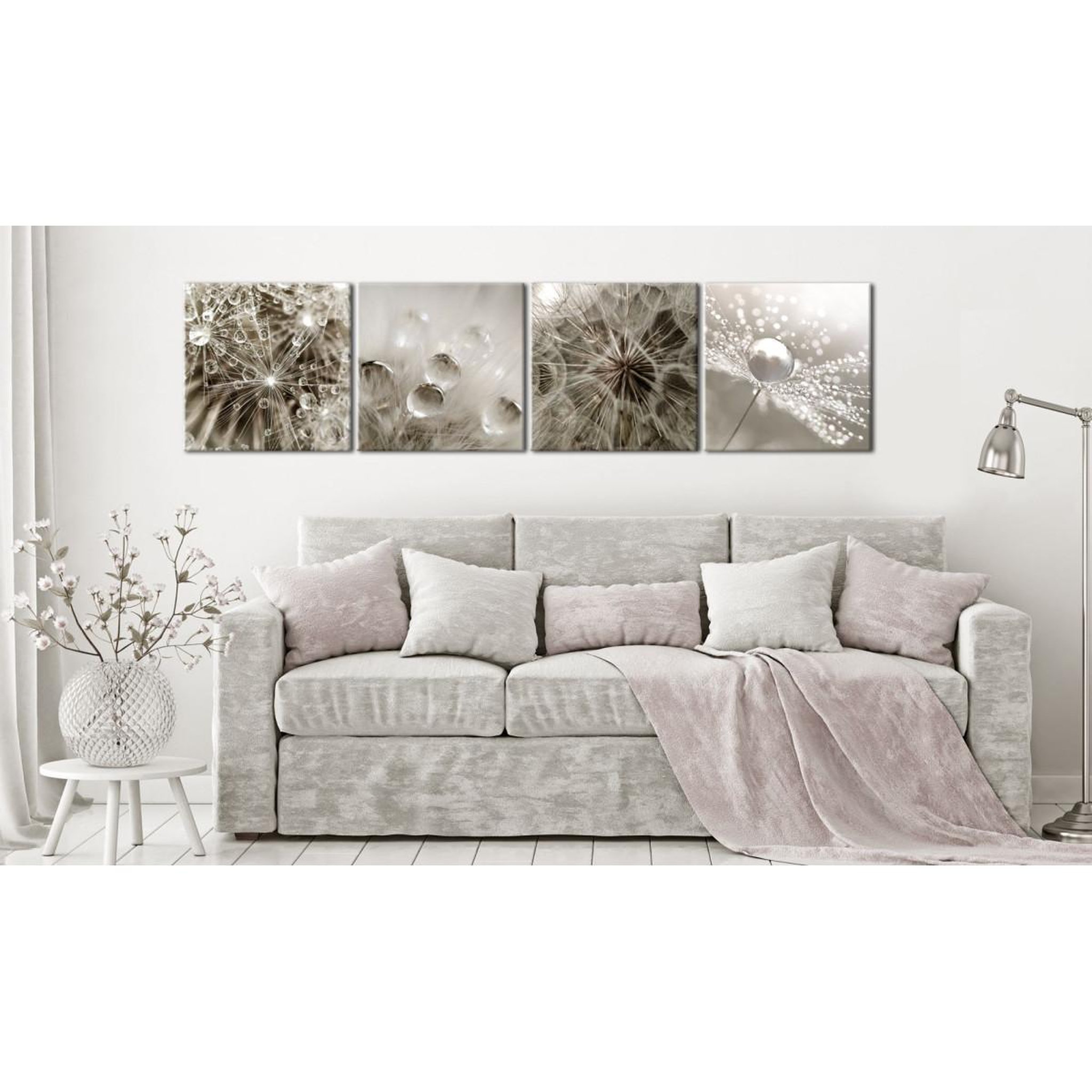 Voir la diapositive 2 : Paris Prix Tableau imprimé  grey dandelion