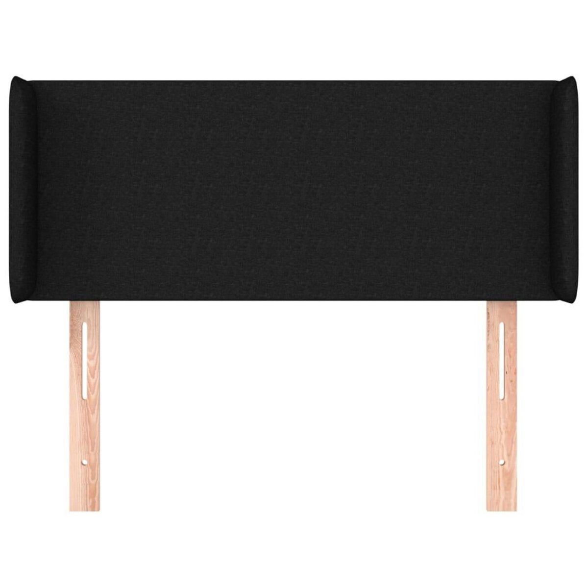 VIDAXL Tete de lit avec oreilles Noir 103x16x78/88 cm Tissu
