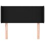Voir la diapositive 3 : VIDAXL Tete de lit avec oreilles Noir 103x16x78/88 cm Tissu