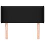 Voir la diapositive 3 : VIDAXL Tete de lit avec oreilles Noir 103x16x78/88 cm Tissu