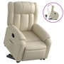 Voir la diapositive 2 : VIDAXL Fauteuil inclinable Creme Similicuir