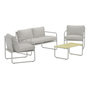 Voir la diapositive 1 : Paris Prix Salon de Jardin 4 Places  Thassos  128cm Gris