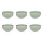 Voir la diapositive 1 : SECRET DE GOURMET Lot de 6 Bols en Céramique  Maé  45cl Vert Olive