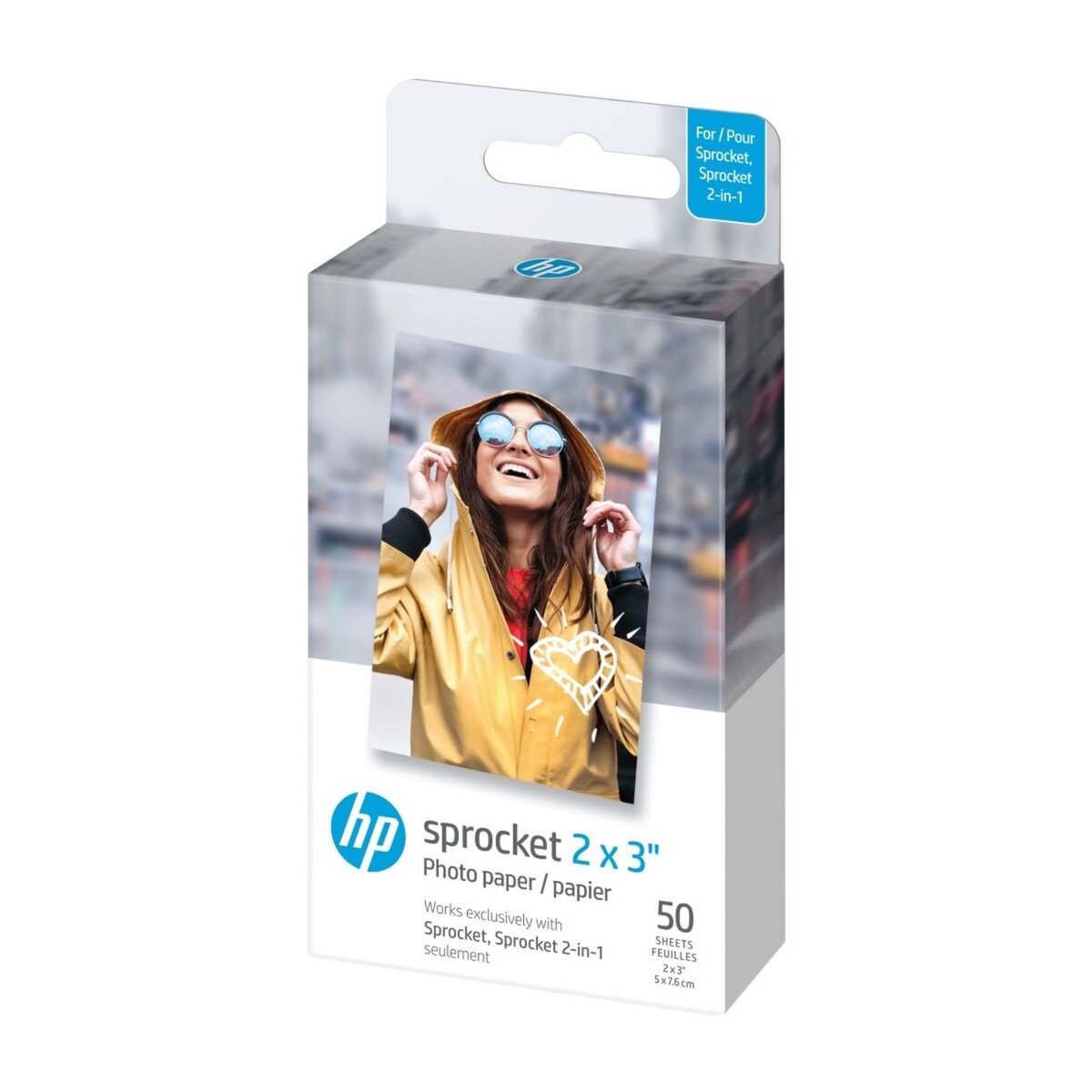 HP Papier photo instantané 50 feuilles ZINK Pack 2x3 pas cher