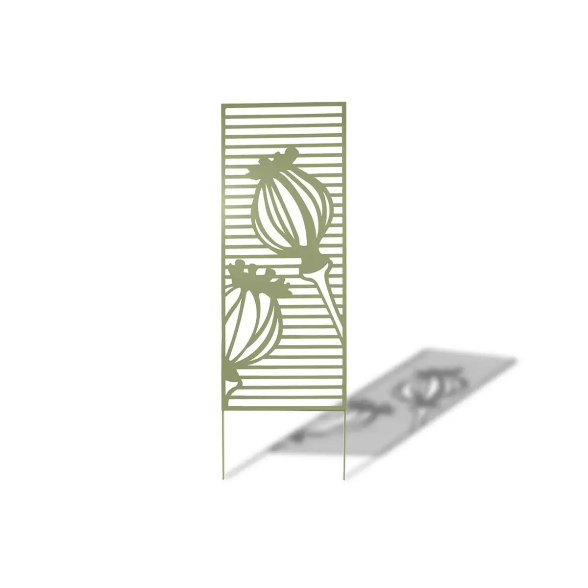 Nortene Panneau décoratif ajouré en acier motif fleurs