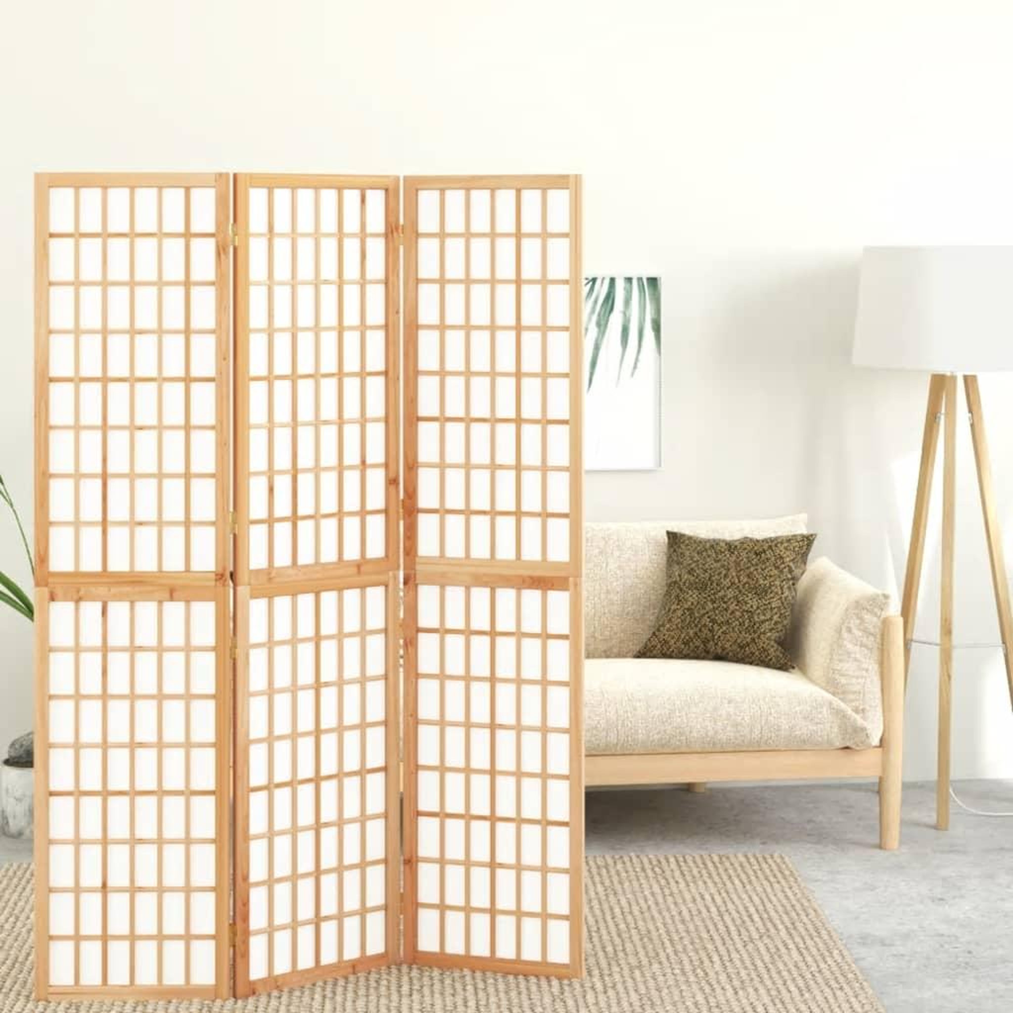 Voir la diapositive 2 : VIDAXL Cloison de separation pliable 3 panneaux 120x170 cm