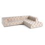 Voir la diapositive 4 : LISA DESIGN Gallata - canapé chesterfield d'angle droit - 5 places - en velours