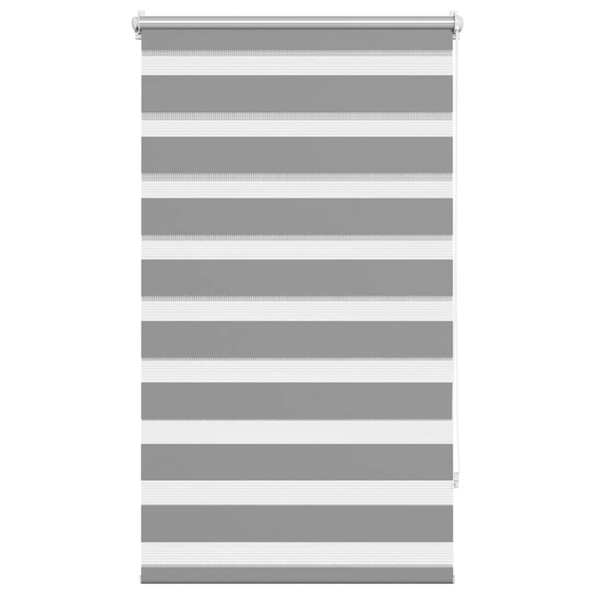 VIDAXL Store venitien zebre 70,9 x 120 cm, largeur du tissu 66,7 cm, gris