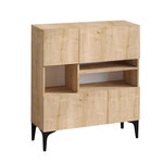 Habitat et Jardin Buffet en bois  Krista  - 100 x 35 x 125 cm - Chêne Saphir