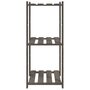 Voir la diapositive 4 : VIDAXL Support de rangement a 3 niveaux gris 60x38x90 cm bois de pin