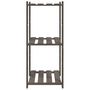 Voir la diapositive 4 : VIDAXL Support de rangement a 3 niveaux gris 60x38x90 cm bois de pin