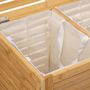 Voir la diapositive 3 : FIVE Panier à Linge Double Bambou  Sicela  60cm Naturel