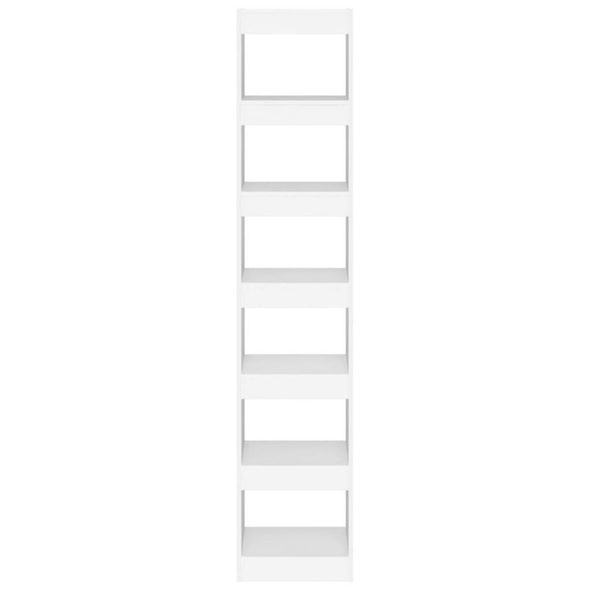 VIDAXL Bibliotheque/Separateur de piece Blanc 40x30x198 cm