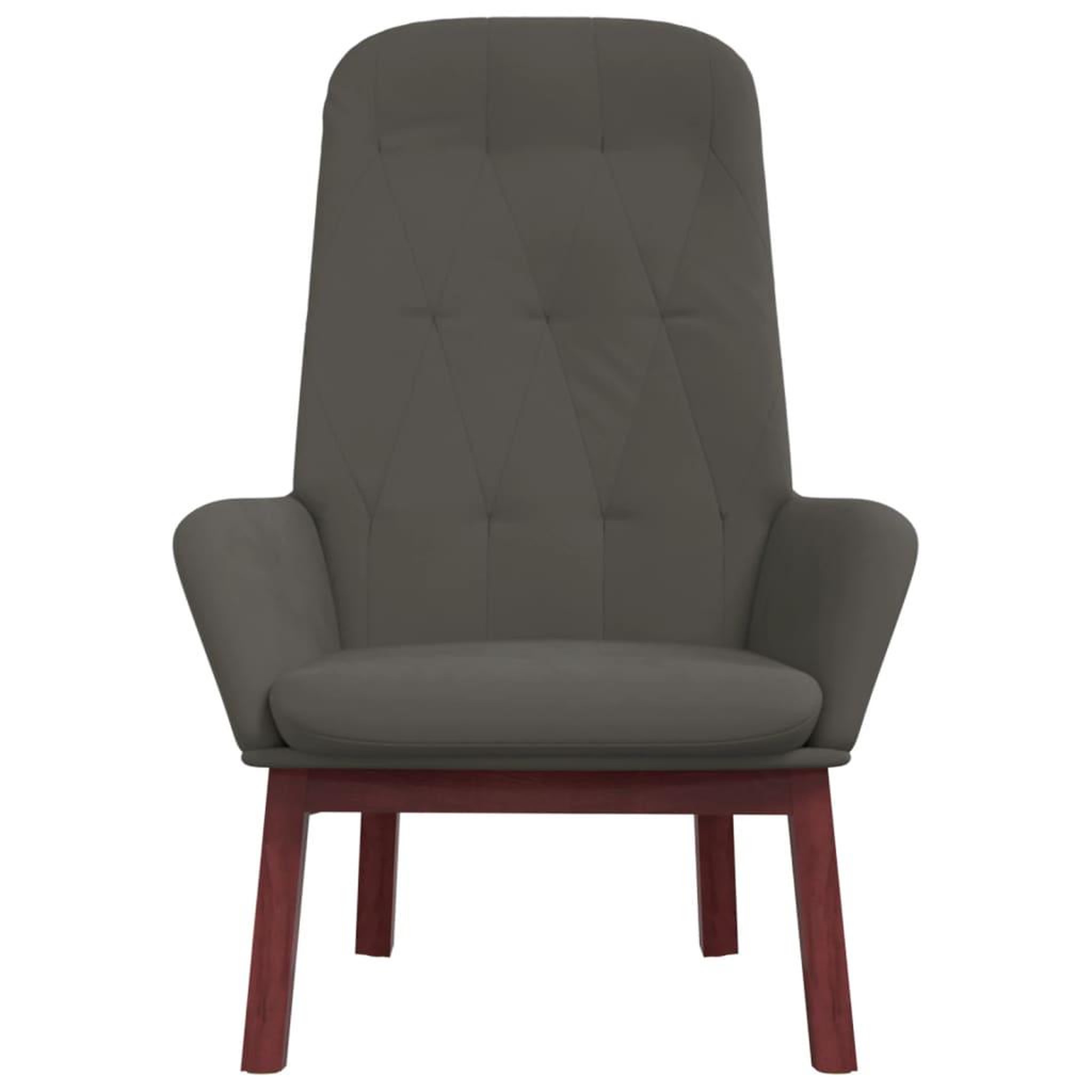 Voir la diapositive 3 : VIDAXL Chaise de relaxation Gris fonce Velours