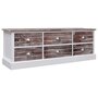 Voir la diapositive 1 : VIDAXL Banc d'entree Marron 115x30x40 cm Bois