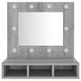 Voir la diapositive 5 : VIDAXL Armoire a miroir avec LED Sonoma gris 60x31,5x62 cm