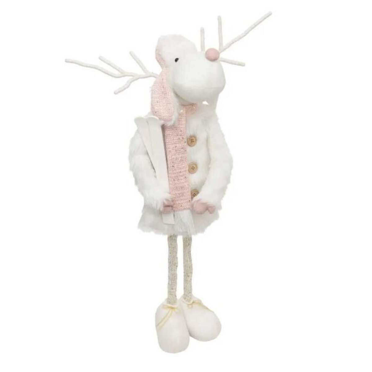 ATMOSPHERA Renne Télescopique  Mathilde  76cm Blanc