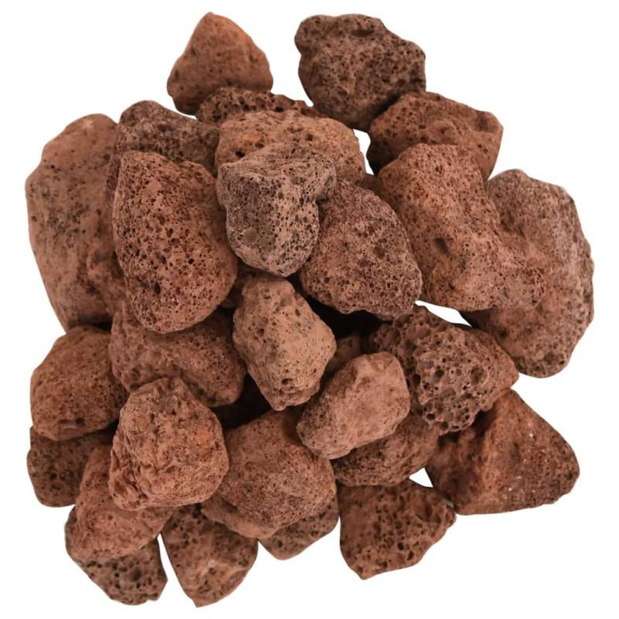 Voir la diapositive 4 : VIDAXL Roches volcaniques 10 kg rouge 3 5 cm