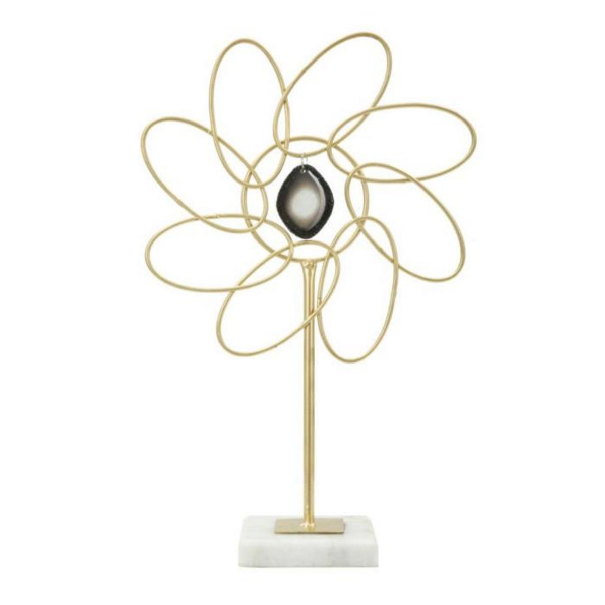 Paris Prix Fleur Déco en Métal  Daisy  37cm Or