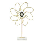 Paris Prix Fleur Déco en Métal  Daisy  37cm Or