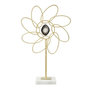 Voir la diapositive 1 : Paris Prix Fleur Déco en Métal  Daisy  37cm Or