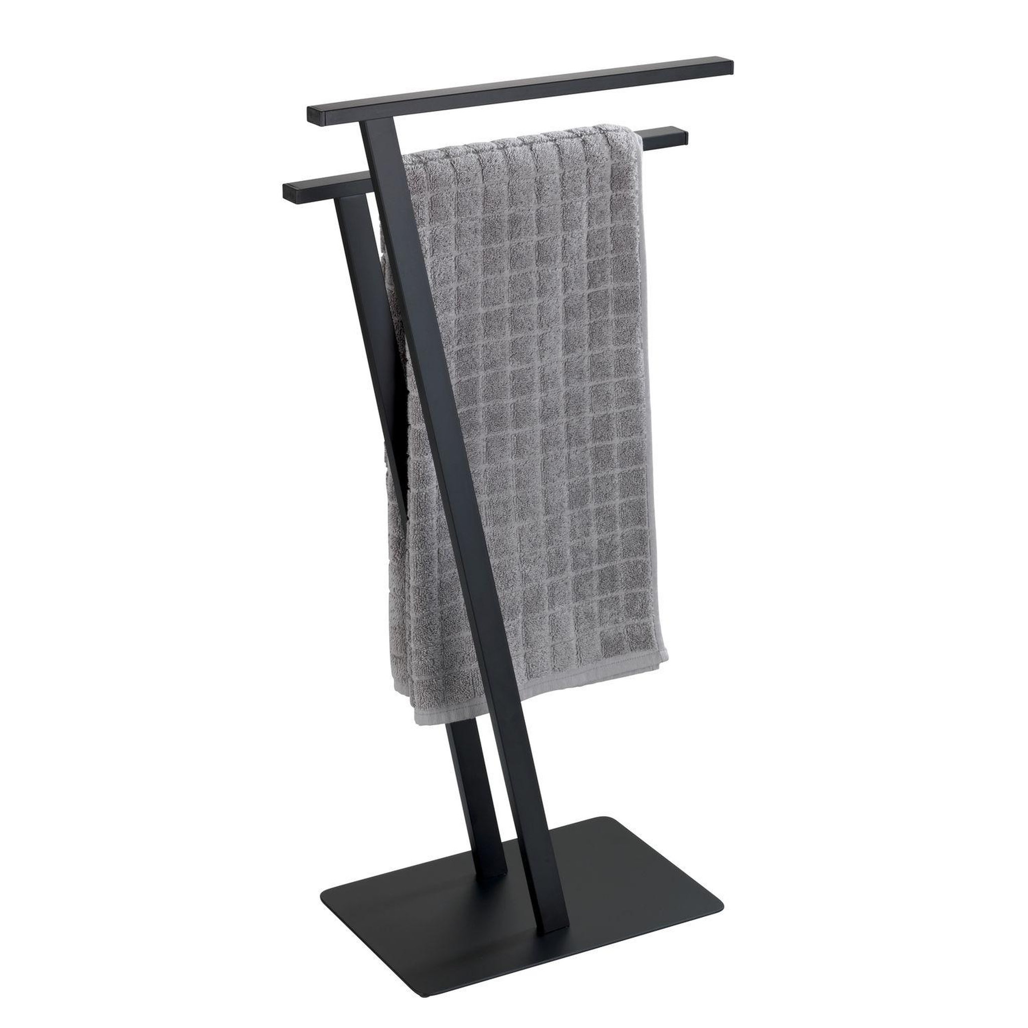 Wenko Porte-serviette design métal Lirio. Coloris disponibles : Gris, Noir