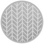 Voir la diapositive 2 : VIDAXL Tapis d'exterieur ARAKIL gris Ø160 cm PP