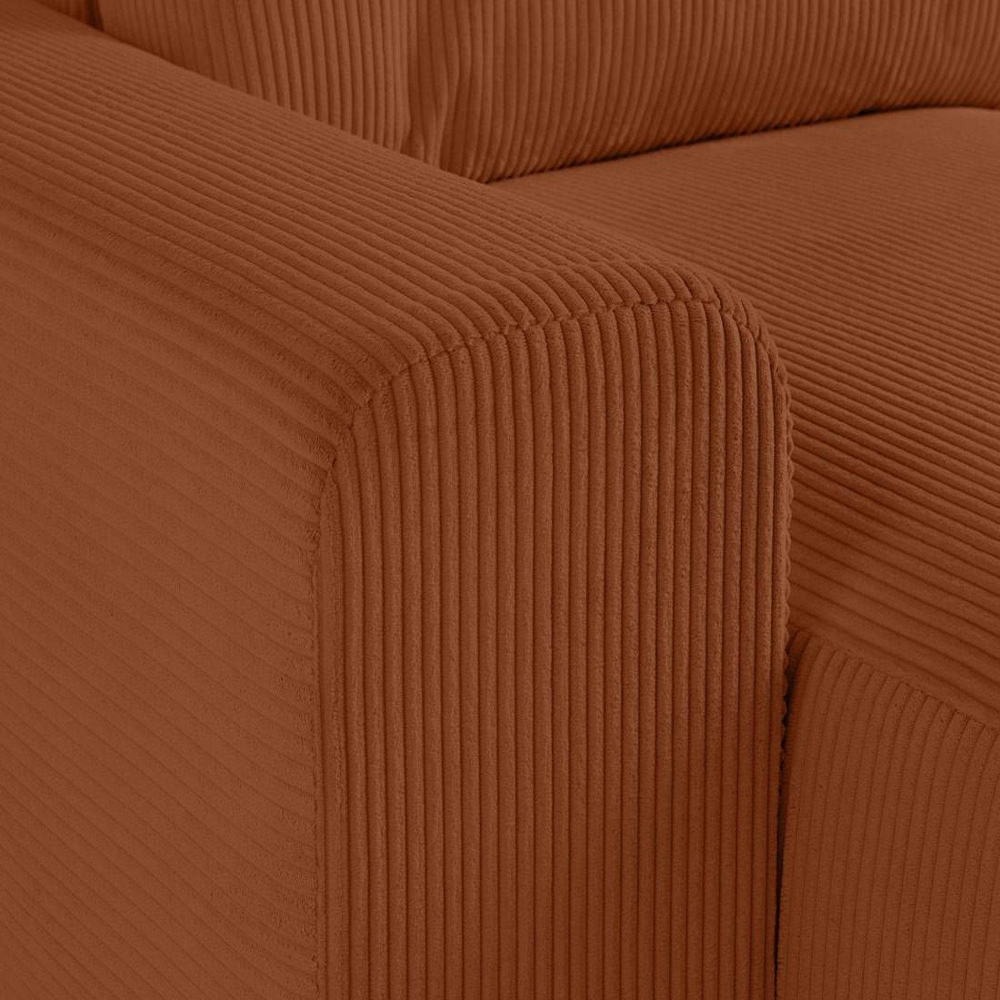 Voir la diapositive 5 : LISA DESIGN Garance - canapé modulable d'angle gauche - 5 places - en velours côtelé