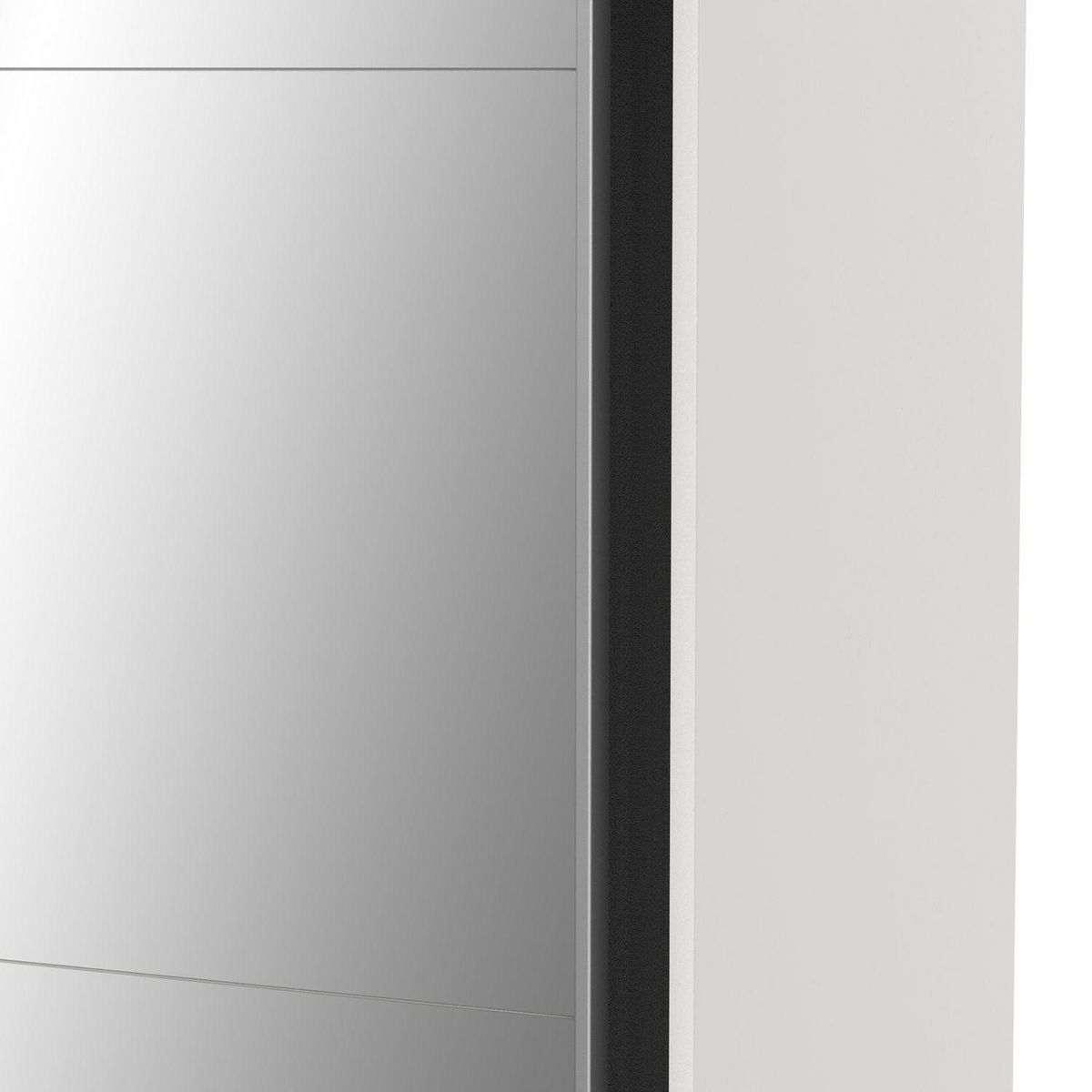 Armoire 2 portes coulissantes 1 miroir L180 cm THIBAULT