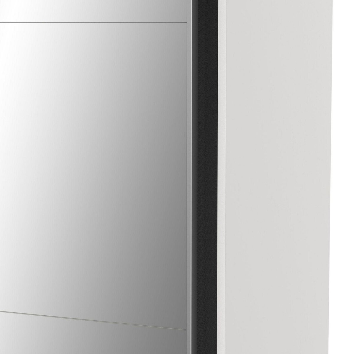 Armoire 2 portes coulissantes 1 miroir L180 cm THIBAULT