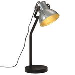 VIDAXL Lampe de bureau 25 W argent vintage 17x17x60 cm E27