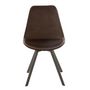 Voir la diapositive 2 : Paris Prix Chaise Design  Hélène  84cm Marron Foncé