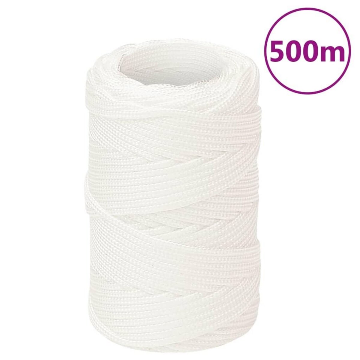 VIDAXL Corde de bateau Blanc complet 2 mm 500 m Polypropylene