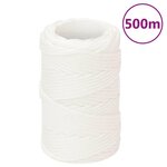 VIDAXL Corde de bateau Blanc complet 2 mm 500 m Polypropylene