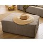 Voir la diapositive 2 : BEST MOBILIER Topaze - pouf - en velours côtelé plat