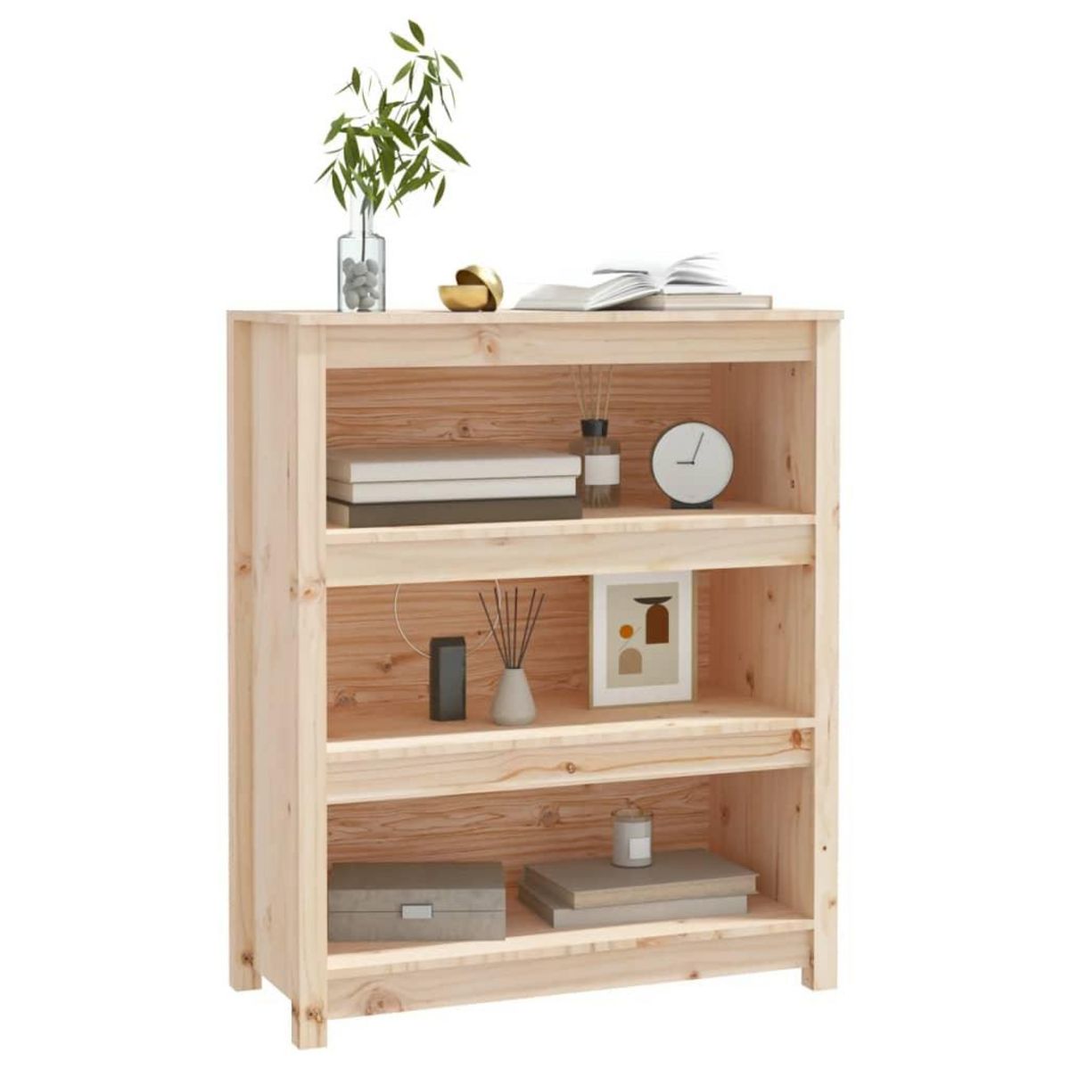 VIDAXL Bibliotheque 80x35x97 cm Bois de pin massif