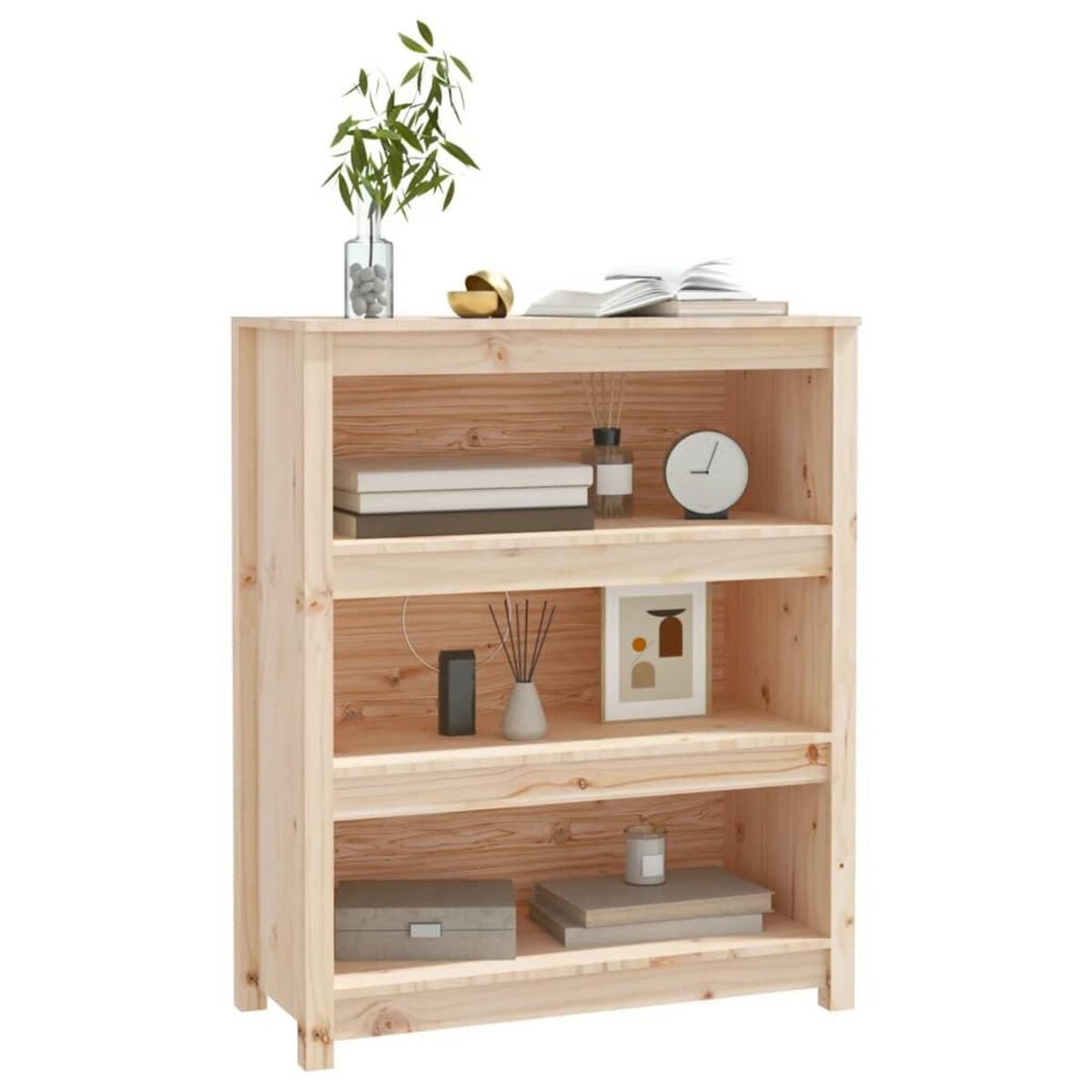 VIDAXL Bibliotheque 80x35x97 cm Bois de pin massif